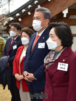 [포토] 우남 탄신 147주년 기념행사 참석한 조명희·박진·서정숙·배준영