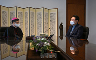 [포토] 정순택 천주교 서울대교구장 예방한 윤석열
