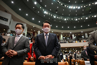 [포토] 부활절 연합예배 참석한 윤석열 대통령 당선인