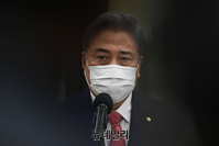 [포토] 소감 밝히는 박진 외교부 장관 후보자