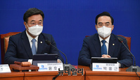 [포토] 비대위 참석한 박홍근 민주당 원내대표