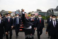 [포토] 대전 중앙시장 방문한 윤석열 당선인