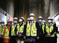 [포토] 고양 GTX-A 터널구간 공사 현장 찾은 윤석열