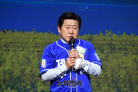 [포토] 발언하는 오영훈 제주도지사 후보