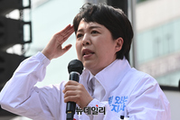 [포토] 부천서 지지호소하는 김은혜 경기지사 후보