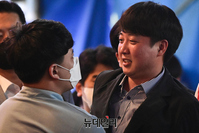 [포토] 인천 임학동 먹자골목 찾은 이준석 대표