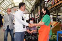 [포토] 당진전통시장 찾은 김태흠 충남지사 후보