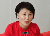 [포토] 탈북민 한미옥 후보 "취약계층 돕는 시의원 되겠다"