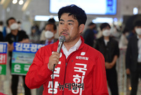 [포토] 발언하는 부상일 국민의힘 제주을 국회의원 후보