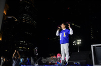 [포토] 용산역 광장서 지지호소 하는 송영길 후보