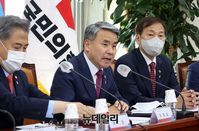 [포토] 당정대 협의회 찾은 이종섭 국방부장관