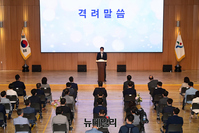 [포토] 행정1·2부시장 이임식, 격려사하는 오세훈 서울시장