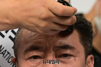 [포토] 전국경찰직장협의회, 행안부 경찰국 설치 반대 삭발식(전문)