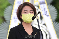 [포토] 추모사하는 이은주 정의당 비대위원장