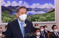 [포토] 현안보고 하는 박진 외교부 장관