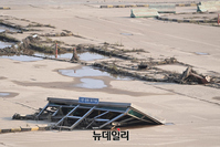 [포토] 기록적인 폭우로 방치된 운전면허시험장 시설물