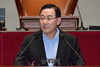 [포토] 의총 참석한 주호영 국민의힘 비상대책위원장