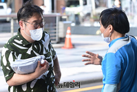 [포토] 윤석열 대통령 퇴진 촉구 집회 참석한 김용민