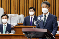 [포토] 인사말 하는 오석준 대법관 후보자