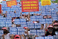 [포토] 광주 화정아이파크 입주 예정자, 상경집회