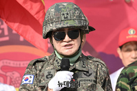 [포토] 수도탈환 기념행사 참석한 윤항중 전 사령관