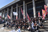 [포토] KBS노조, 김의철 사장 구속수사 촉구 집회