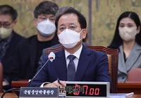 [포토] 국정감사 출석한 윤성용 국립중앙박물관장