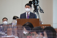 [포토] 국정감사 출석한 진승호 한국투자공사 사장