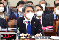 [포토] 국정감사 출석한 유희동 기상청장