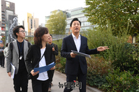 [포토] 파리 고밀복합개발 지역 '리브고슈' 방문한 오세훈 서울시장