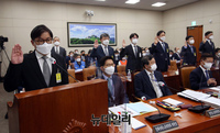 [포토]국회 환경노동위원회의 증인 선서