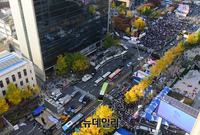 [포토] 좌·우로 나뉜 광화문