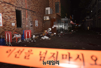 [포토] '이태원 압사사고' 병목 키운 증축물