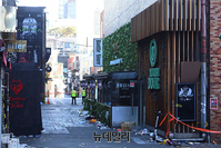 [포토] 내일까지 국가 애도 기간, 한산한 이태원거리