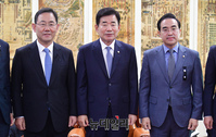 [포토] 회동 갖는 김진표 국회의장과 여야 원내대표