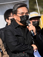 [포토] '이태원 사고' 국정조사 촉구하는 정천수 열린공감TV 대표