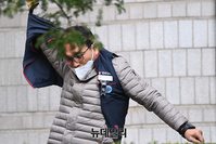 [포토] '방역위반·대규모 불법집회' 윤택근 민노총 부위원장...1심 집행유예