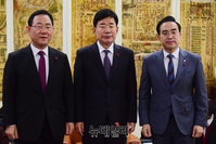 [포토] 국회의장 주재로 모인 여야 원내대표