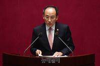 [포토] 국세기본법 일부개정법률안 제안설명 하는 추경호 부총리