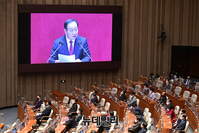 [포토] 5분 자유발언 하는 한기호 국민의힘 의원