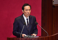 [포토] 보고하는 우상호 이태원참사 국조위원장