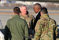 [포토] 입국한 로이드 오스틴 미국 국방장관 