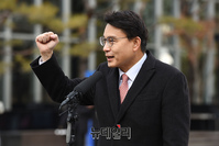 [포토] 김세의 최고위원 선거 출정식 참석한 윤상현 의원