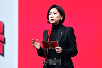 [포토] 발언하는 허은아 국민의힘 최고위원 후보