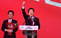 [포토] 수락연설 하는 김기현 국민의힘 차기 당대표