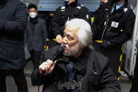 [포토] 발언하는 전장연 대표