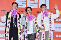 [포토] 김원효-허경환-박영진 '사람화환 등장'