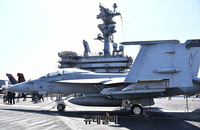 [포토] 니미츠함 갑판에 주기된 F/A-18