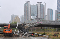 [포토] 분당 정자교 보행로 붕괴...1명 사망, 1명 중상