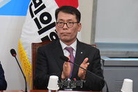 [포토] 국민의힘 찾은 김성태 IBK 기업은행 은행장